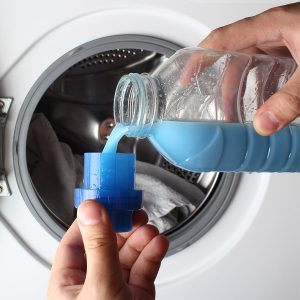راهنمای نحوه ریختن نرم کننده در ماشین لباسشویی
